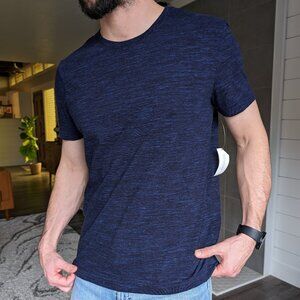 Banana Republic | Soft Wash T-Shirt | Men's | Medium | Blue Rib Knit